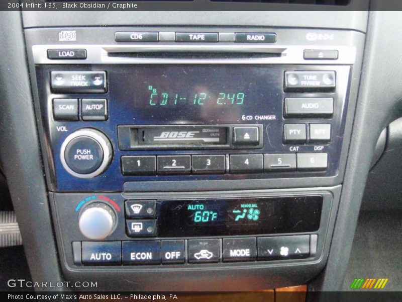 Black Obsidian / Graphite 2004 Infiniti I 35