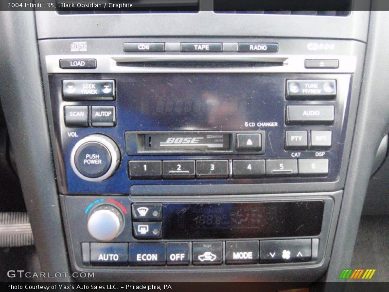 Black Obsidian / Graphite 2004 Infiniti I 35
