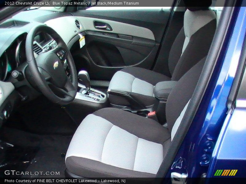 Blue Topaz Metallic / Jet Black/Medium Titanium 2012 Chevrolet Cruze LS