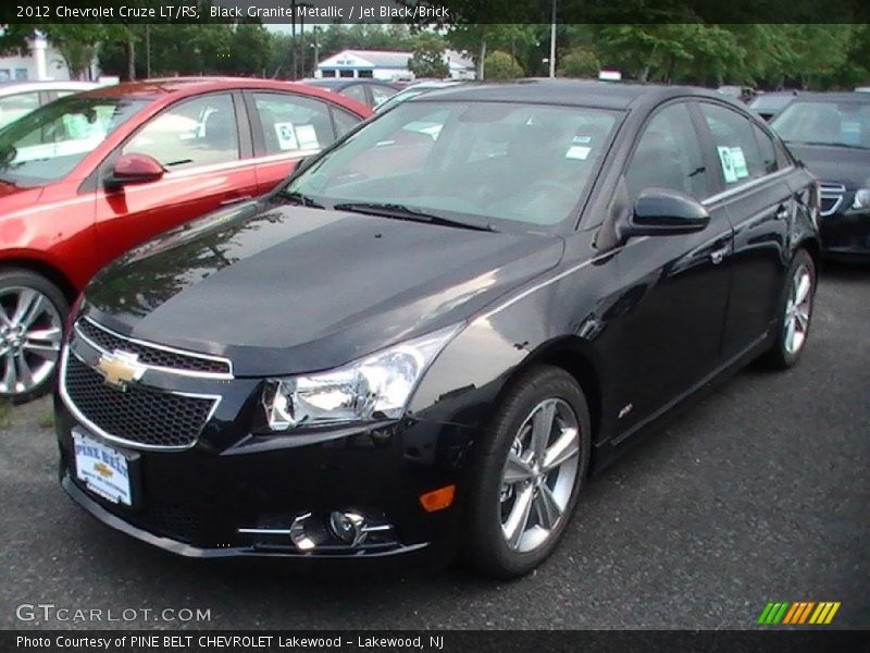 Black Granite Metallic / Jet Black/Brick 2012 Chevrolet Cruze LT/RS