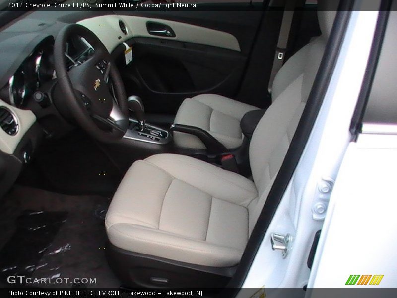 Summit White / Cocoa/Light Neutral 2012 Chevrolet Cruze LT/RS