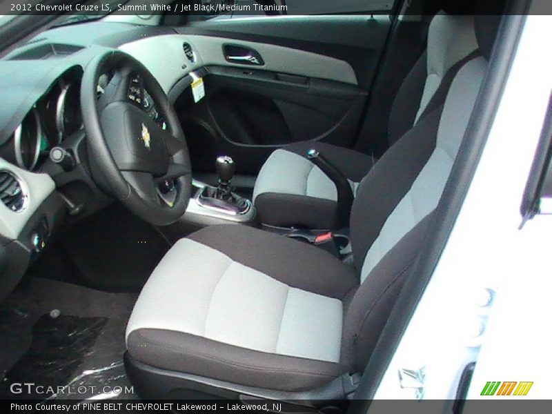 Summit White / Jet Black/Medium Titanium 2012 Chevrolet Cruze LS