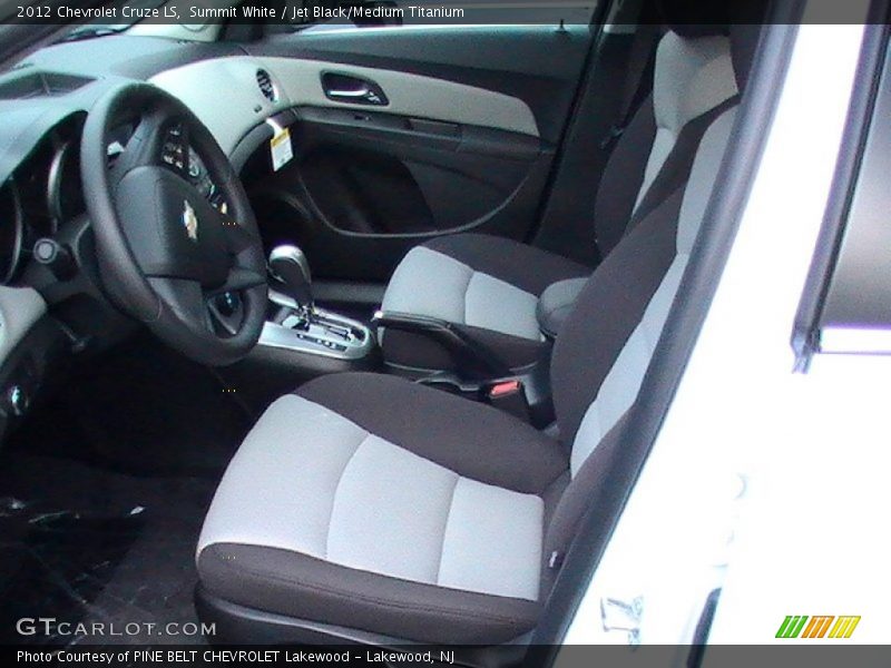 Summit White / Jet Black/Medium Titanium 2012 Chevrolet Cruze LS