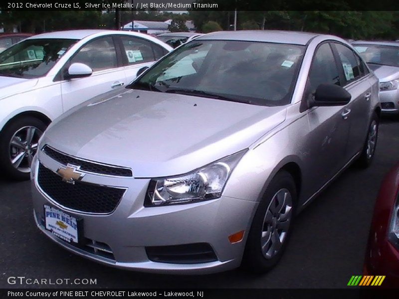 Silver Ice Metallic / Jet Black/Medium Titanium 2012 Chevrolet Cruze LS