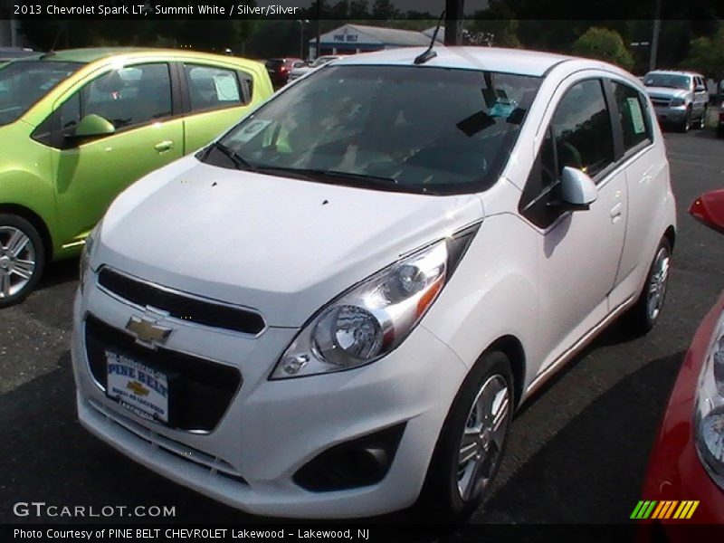 Summit White / Silver/Silver 2013 Chevrolet Spark LT
