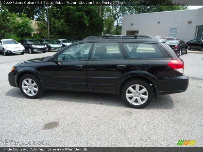 Obsidian Black Pearl / Off Black 2009 Subaru Outback 2.5i Special Edition Wagon