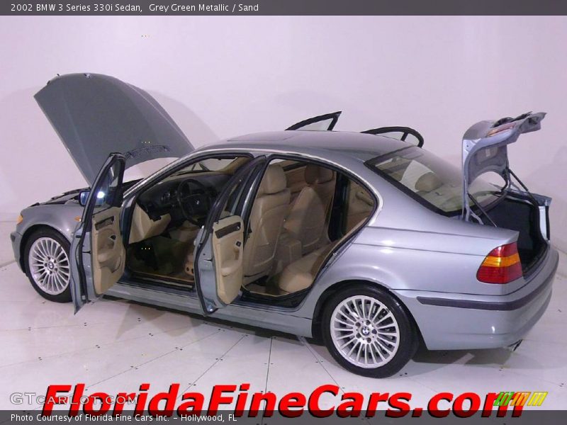 Grey Green Metallic / Sand 2002 BMW 3 Series 330i Sedan