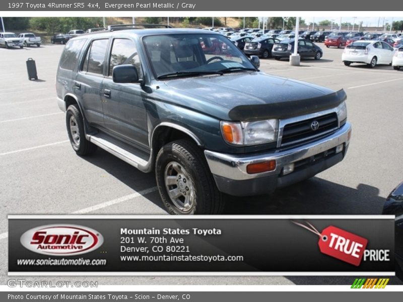Evergreen Pearl Metallic / Gray 1997 Toyota 4Runner SR5 4x4