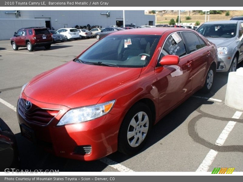 Barcelona Red Metallic / Ash Gray 2010 Toyota Camry LE