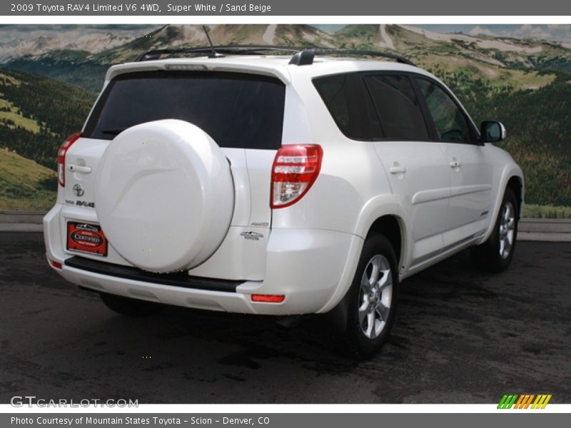 Super White / Sand Beige 2009 Toyota RAV4 Limited V6 4WD