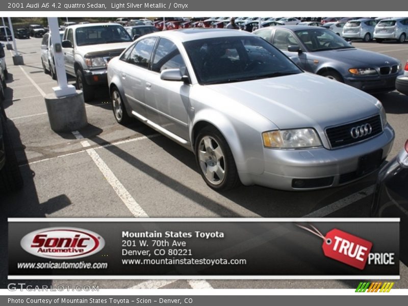 Light Silver Metallic / Onyx 2001 Audi A6 4.2 quattro Sedan