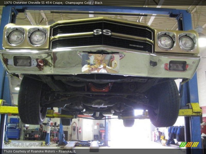 Undercarriage of 1970 Chevelle SS 454 Coupe
