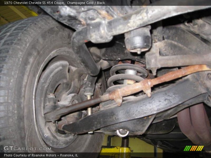 Undercarriage of 1970 Chevelle SS 454 Coupe