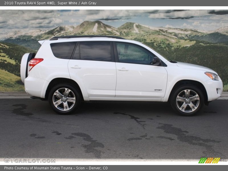 Super White / Ash Gray 2010 Toyota RAV4 Sport 4WD