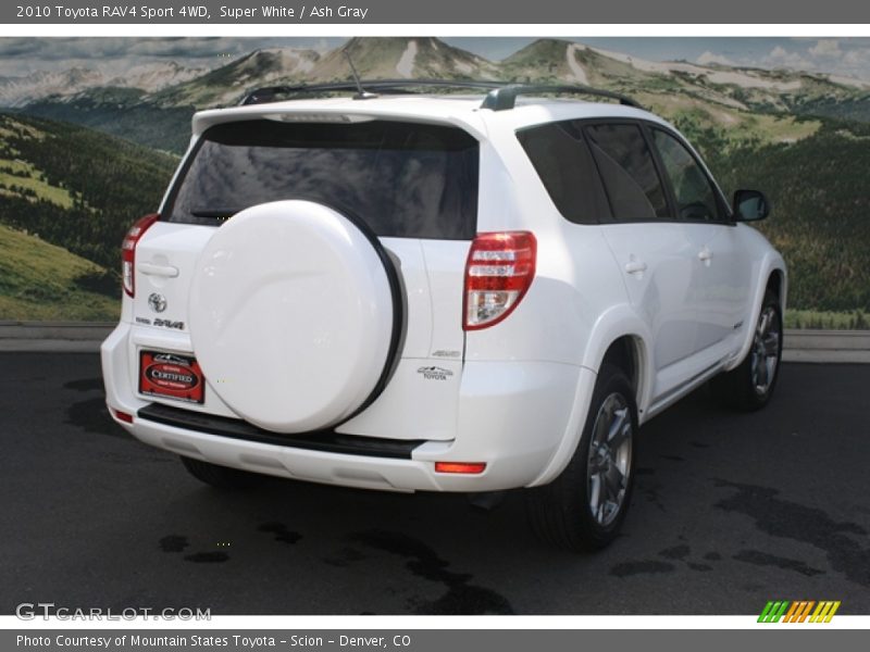 Super White / Ash Gray 2010 Toyota RAV4 Sport 4WD