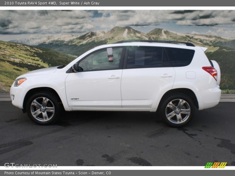 Super White / Ash Gray 2010 Toyota RAV4 Sport 4WD