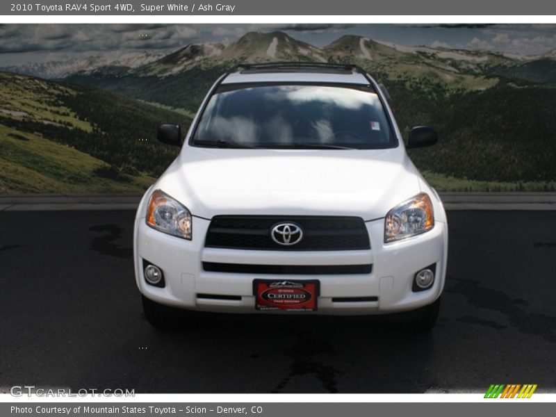 Super White / Ash Gray 2010 Toyota RAV4 Sport 4WD