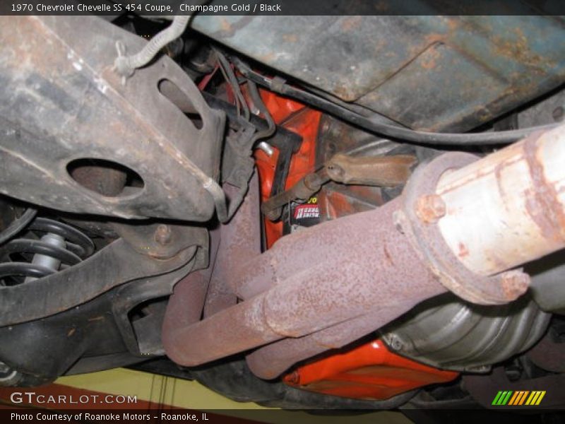 Undercarriage of 1970 Chevelle SS 454 Coupe