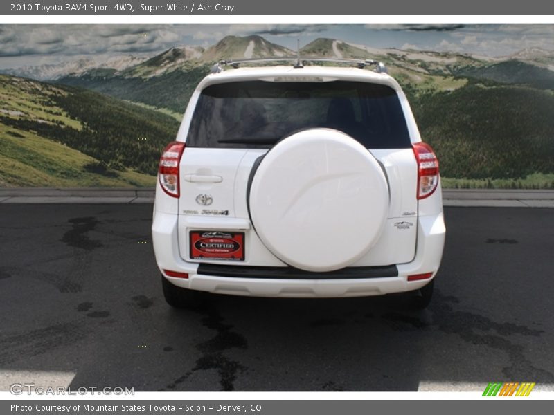 Super White / Ash Gray 2010 Toyota RAV4 Sport 4WD