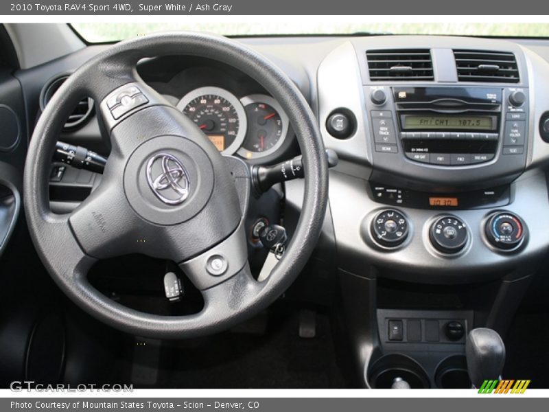 Super White / Ash Gray 2010 Toyota RAV4 Sport 4WD