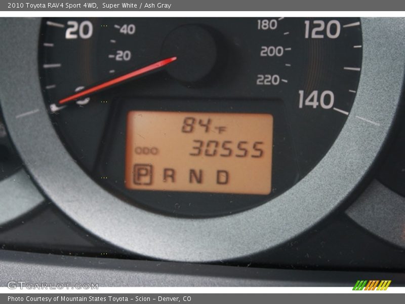 Super White / Ash Gray 2010 Toyota RAV4 Sport 4WD