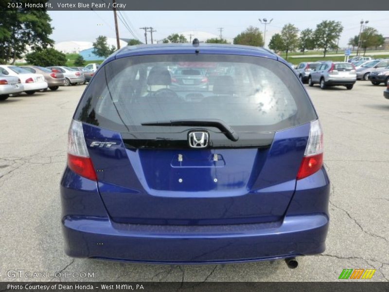 Vortex Blue Pearl / Gray 2012 Honda Fit