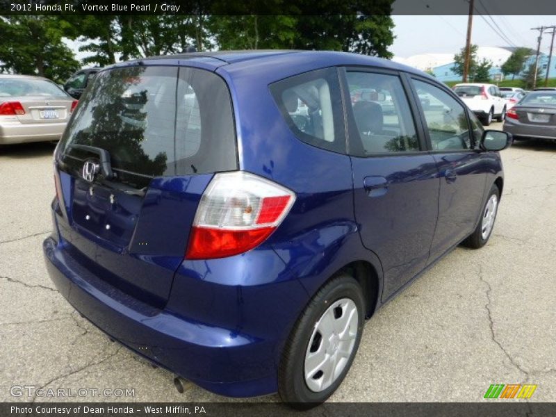 Vortex Blue Pearl / Gray 2012 Honda Fit