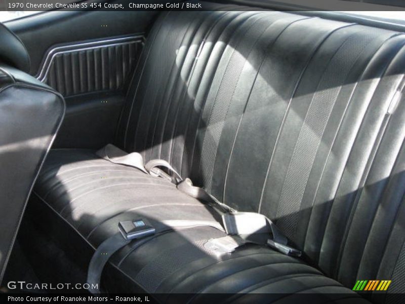 Rear Seat of 1970 Chevelle SS 454 Coupe