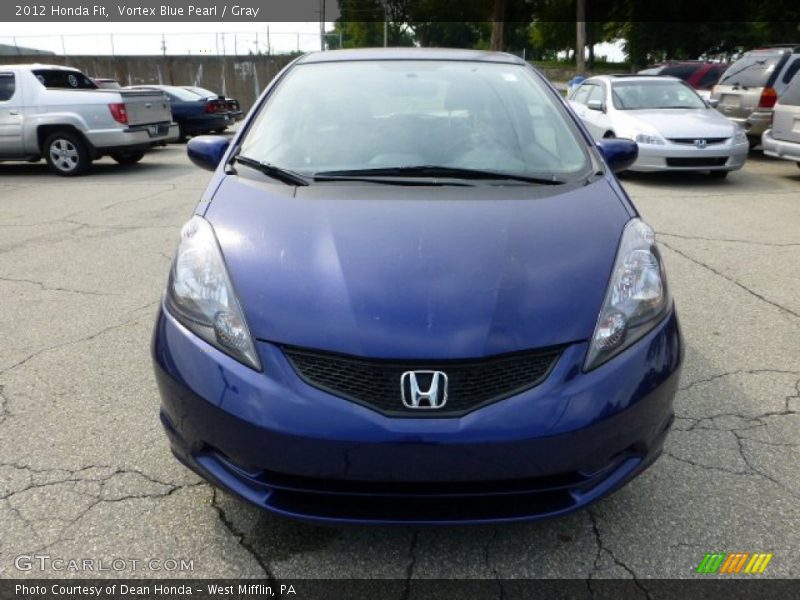 Vortex Blue Pearl / Gray 2012 Honda Fit