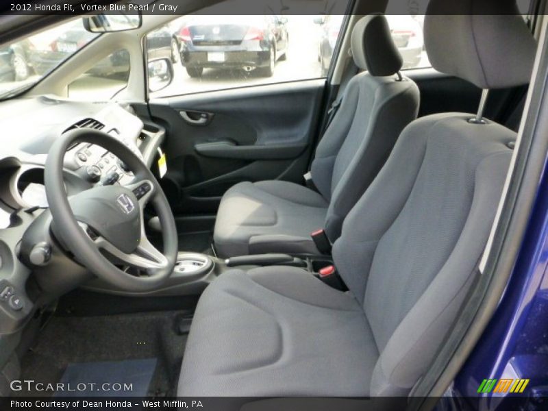 Vortex Blue Pearl / Gray 2012 Honda Fit