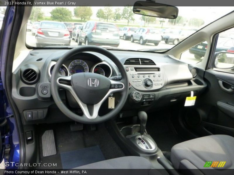 Vortex Blue Pearl / Gray 2012 Honda Fit