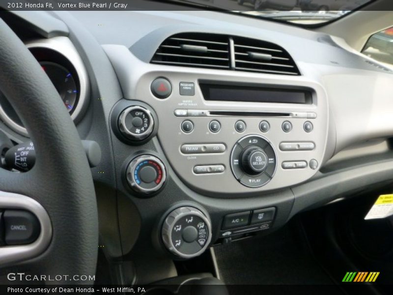 Vortex Blue Pearl / Gray 2012 Honda Fit