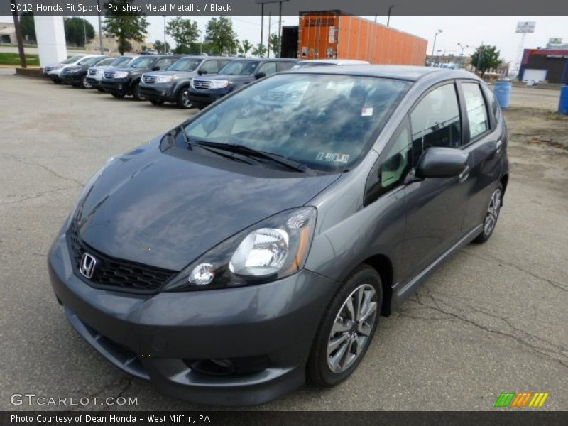 Polished Metal Metallic / Black 2012 Honda Fit Sport