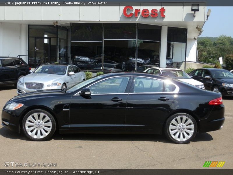 Ebony Black / Ivory/Oyster 2009 Jaguar XF Premium Luxury