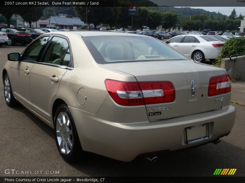 Dune Pearl Metallic / Sand 2007 Lincoln MKZ Sedan