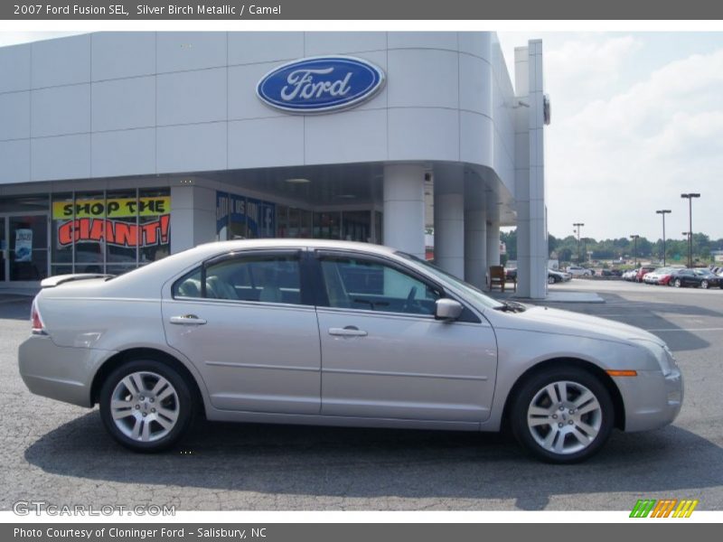 Silver Birch Metallic / Camel 2007 Ford Fusion SEL