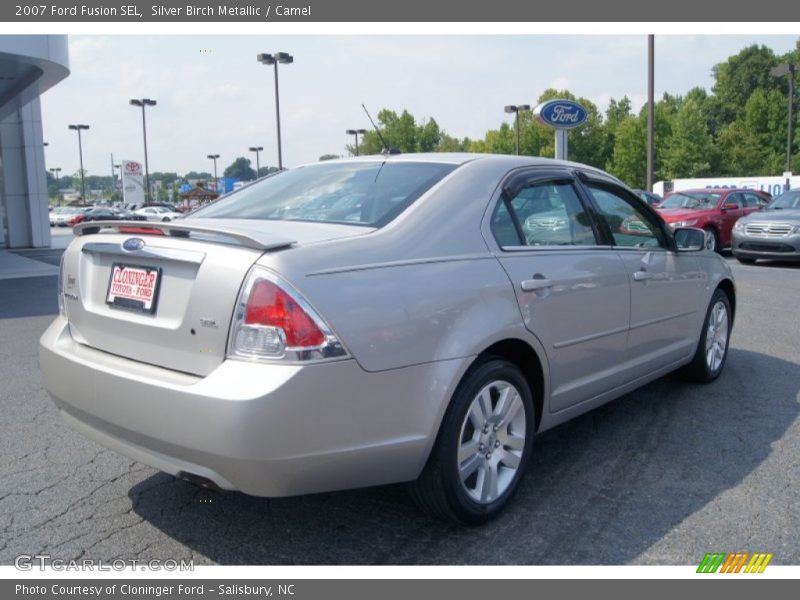 Silver Birch Metallic / Camel 2007 Ford Fusion SEL