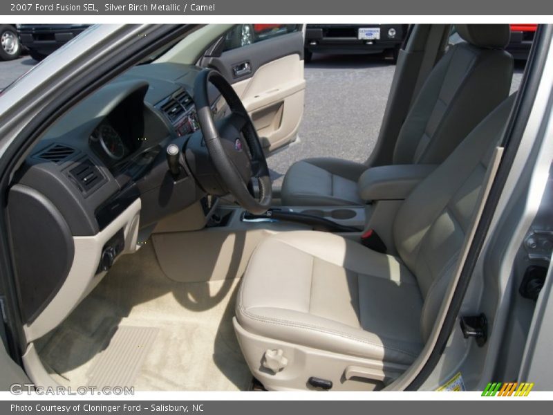 Silver Birch Metallic / Camel 2007 Ford Fusion SEL