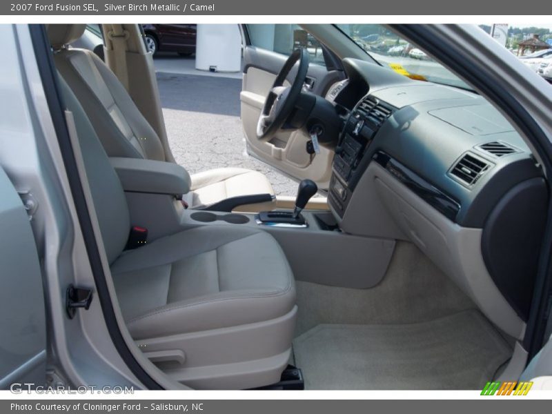 Silver Birch Metallic / Camel 2007 Ford Fusion SEL