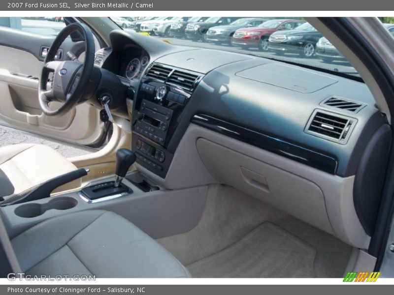 Silver Birch Metallic / Camel 2007 Ford Fusion SEL