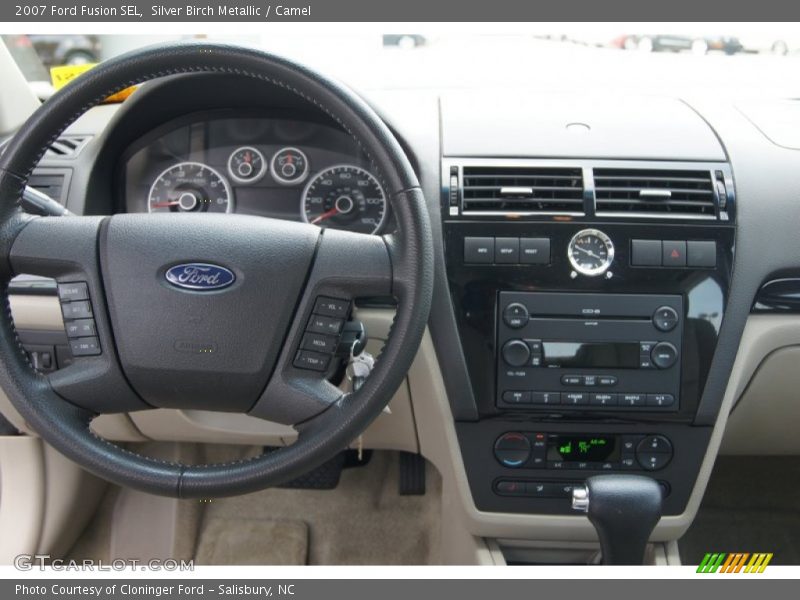 Silver Birch Metallic / Camel 2007 Ford Fusion SEL