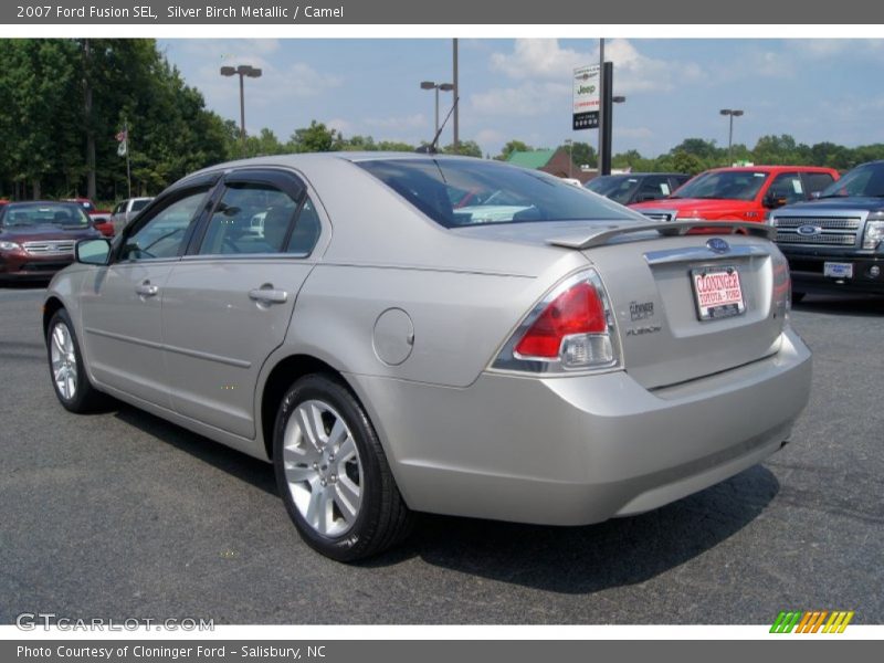 Silver Birch Metallic / Camel 2007 Ford Fusion SEL