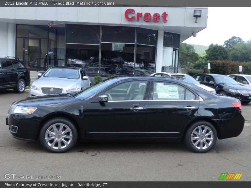 Tuxedo Black Metallic / Light Camel 2012 Lincoln MKZ AWD