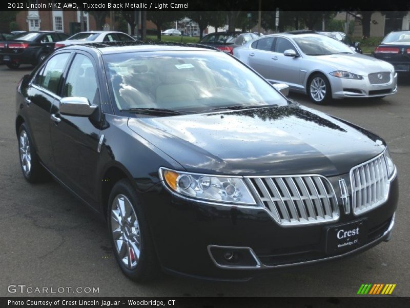 Tuxedo Black Metallic / Light Camel 2012 Lincoln MKZ AWD