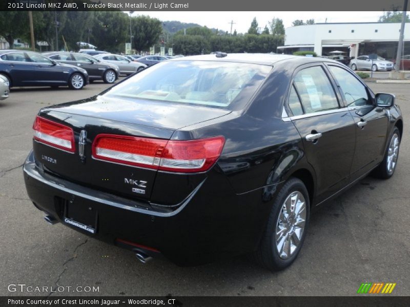 Tuxedo Black Metallic / Light Camel 2012 Lincoln MKZ AWD