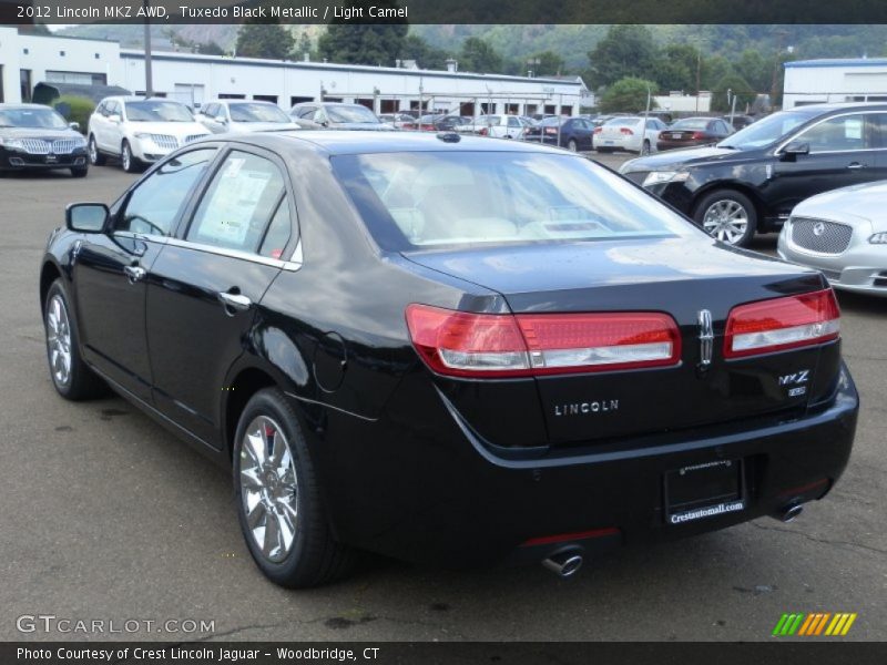 Tuxedo Black Metallic / Light Camel 2012 Lincoln MKZ AWD