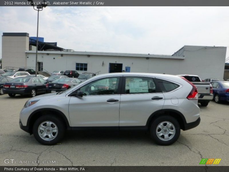 Alabaster Silver Metallic / Gray 2012 Honda CR-V LX 4WD