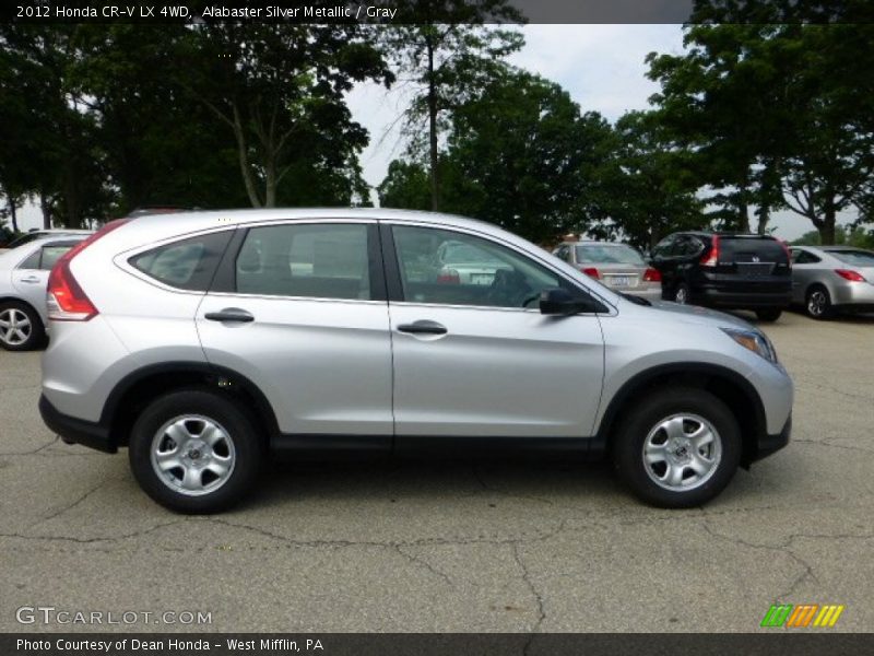 Alabaster Silver Metallic / Gray 2012 Honda CR-V LX 4WD