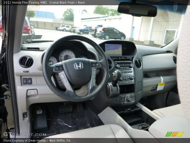 Crystal Black Pearl / Black 2012 Honda Pilot Touring 4WD