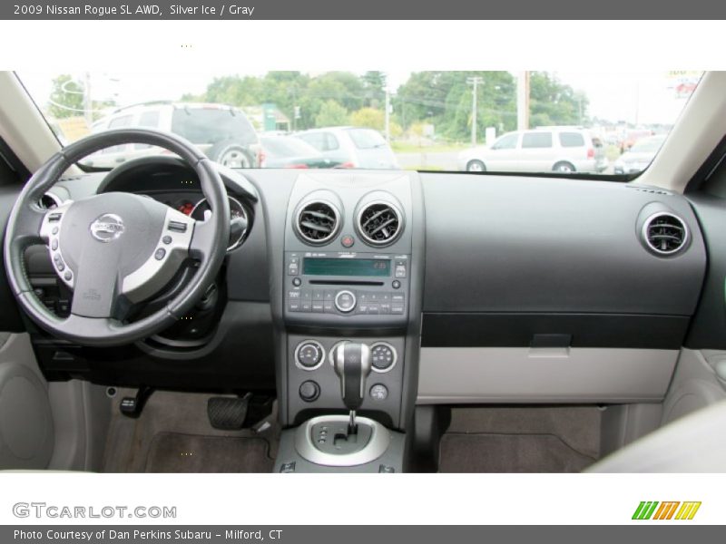 Silver Ice / Gray 2009 Nissan Rogue SL AWD